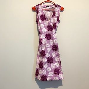 Phao Wrap Dress Size M Sleeveless Floral Lilac EUC
